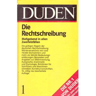 - Duden. Rechtschreibung. Der deutschen Sprache und der Fremdworter foto