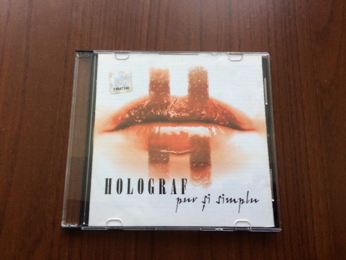 holograf pur si simplu cd disc 2003 muzica pop rock fara coperta spate VG++