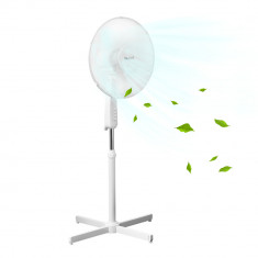 [in.tec]? Ventilator cu picior ABVF-180Z, 120 x 60 x 60 cm, 50 W, plastic, alb, cu 3 trepte viteza HausGarden Leisure foto