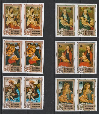 Burundi 1973 - Craciun x2 6v IMPERF MNH foto