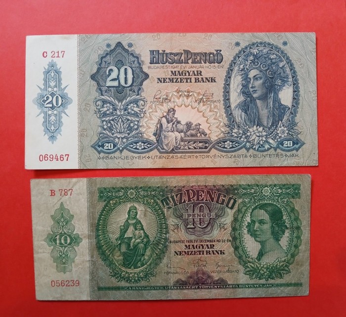 UNGARIA- 2 bancnote circulate