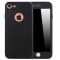 Husa Apple iPhone 6/6S Flippy Full Silicone 360 Negru + Folie de protectie