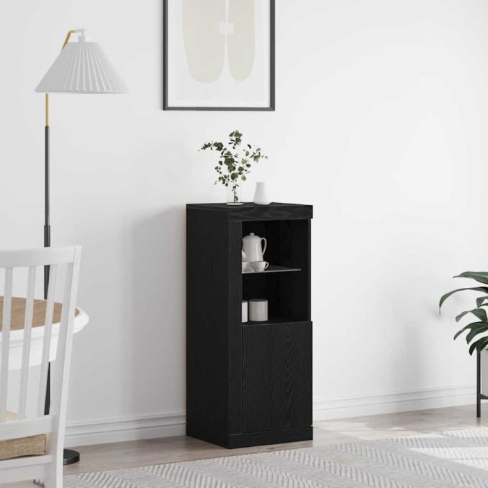 vidaXL Bufet Negru 41 x 37 x 100 cm Lemn compozit 863026