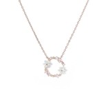 Lantisor argint fin placat cu aur roz