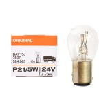 Bec auto Osram P21/5W 24V BAY15d original pentru semnalizare si stop