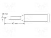V&Atilde;&cent;rf conic alungit 1mm pentru sta&Aring;&pound;ie de lipit METCAL