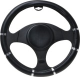 Husa volan Chrome Ring Black, material cauciucat, diametru 37-39cm AutoDrive ProParts, Automax