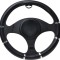 Husa volan Chrome Ring Black, material cauciucat, diametru 37-39cm AutoDrive ProParts