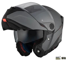 Casca modulabila pentru scuter - motocicleta MT Atom 2 SV A2 titanium mat (ochelari soare integrati) Pinlock Ready &ndash; tip viziera: MT-V-35 S (55/56cm)