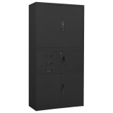 Cumpara ieftin Dulap de birou, antracit, 90x40x180 cm, otel