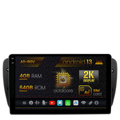 Navigatie Seat Ibiza (2009-2013), Android 13, V-Octacore 4GB RAM + 64GB ROM, 9.5 Inch - AD-BGV9004+AD-BGRKIT049 foto