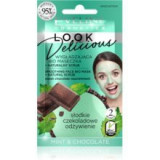 Masca de fata bio calmanta, Eveline Cosmetics, Look Delicious, cu menta si ciocolata, 10 ml