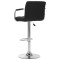 Scaun de bar, negru, material textil - 3