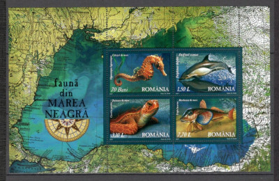 Romania.2007 Fauna din Marea Neagra-Bl. DR.745 foto