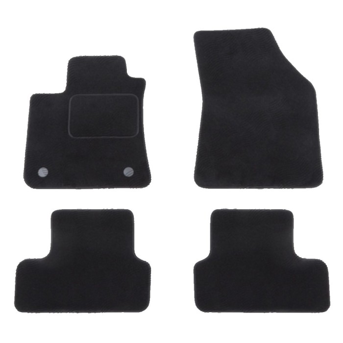 Set covorase auto mocheta Velor RENAULT MEGANE, 03.2016-, negru,