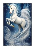 Cumpara ieftin Sticker decorativ, Unicorn, Alb, 85 cm, 6187ST, Oem