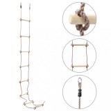 vidaXL Scară din fr&acirc;nghie pentru copii, 290 cm, lemn