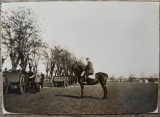 Militar roman calare, perioada interbelica// fotografie, Romania 1900 - 1950, Portrete