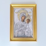 Icoana Maica Domnului Prodromita -din Muntele Athos-istoric pe spate