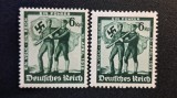 Germania (Deutsches Reich 1938) "Anschluss - Ein Volk, Ein Reich, Ein F&uuml;hrer" (2 x 6Pf Verde, MINT / Neștampilate) CLK1