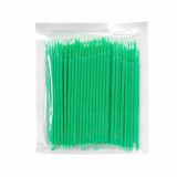 Cumpara ieftin Set aplicatoare pentru extensii gene, microbrush, 100 bucati, verde