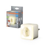 Priza smart / inteligenta Osram Smart+ Nightlight Plug, Wi-Fi, 16 A, 3680 W, contor de energie, alb
