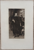 Portretul tanarului print Ruprecht, A. van Dyck// gravura A. Quantin