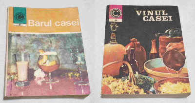 Lot x 2 carti Barul Casei &amp;amp; Vinul Casei - sfaturi practice - preparare cocteil foto