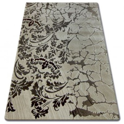 Covor acril Florya 0214 crem si Caramel, 80x150 cm foto