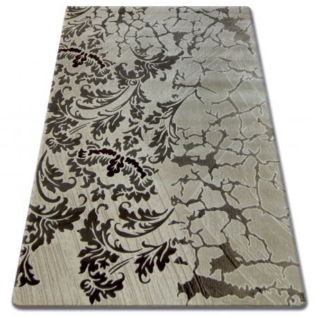 Covor acril Florya 0214 crem si Caramel, 80x150 cm
