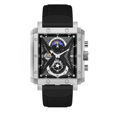 Ceas barbatesc Tio Mecanism Quartz Analog Afisare data Negru foto