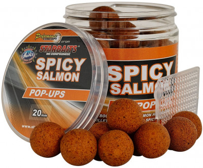 Starbaits Spicy Salmon - Boilie plutitoare 80g 14mm foto