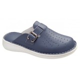 Saboti medicali dama din piele naturala bleu Med-Line RSY04BLEU