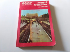 Mersul trenurilor 1986 - 1987 foto