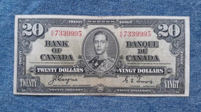20 Dollars 1937 Canada foto