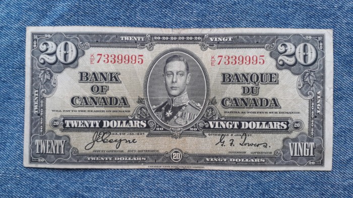 20 Dollars 1937 Canada