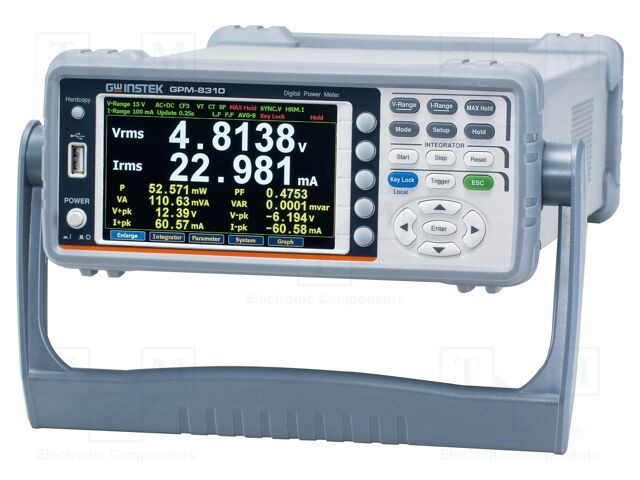Aparat de măsură putere LCD TFT 5 True RMS 30A 600V 30VA GW INSTEK