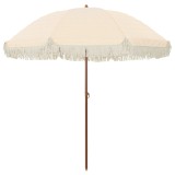 vidaXL Parasol de Plajă Galben și alb 205 x 205 x 210 cm 42006680