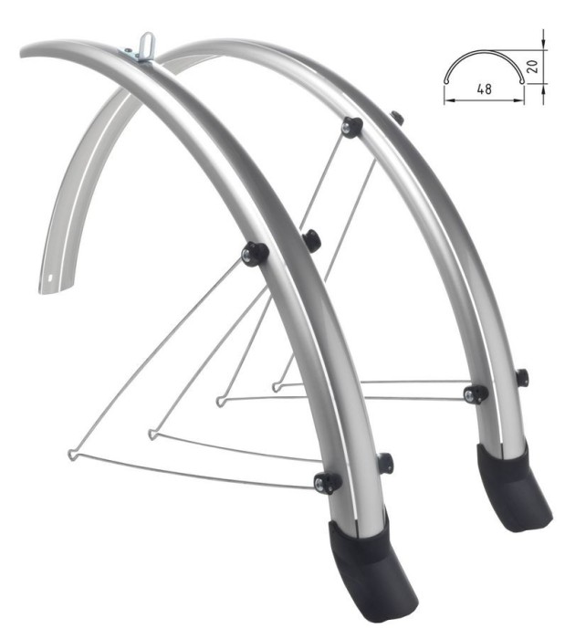 Set aripi 28&quot; larg 36 mm culoare gri Cod:421730240RM
