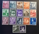 Guvernăm&acirc;ntul General Polonia (1940&ndash;1941) - Set Complet "Monumente &amp; Clădiri Istorice" (6 Groshen p&acirc;nă la 1 Złoty) (sarniera / Neștampilat) BN1