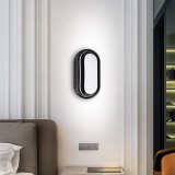 Aplica LED de exterior neagra AX322/214BK, 3000K, IP65, design modern