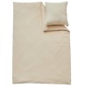 Set lenjerie pat copii Alavya Home 2 piese 135x100 cm bumbac muselin organic bej