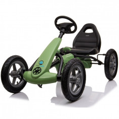 Kart cu pedale si roti gonflabile Karera Verde Kidscare foto