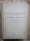 Studii si referate privind istoria Romaniei (partea II- A)