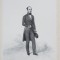 FREDERIC LEPLAY , LITOGRAFIE DUPA UN DESEN de AUGUSTE RAFFET , MONOCROMA , DATATA 1848
