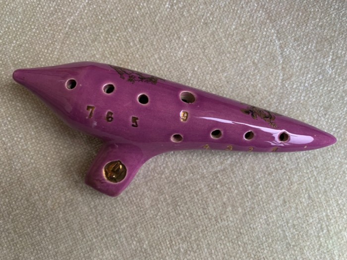 Ocarina Ceramica cu 10 Gauri - Vintage