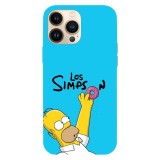 Husa compatibila cu Apple iPhone 15 Pro Max model I love Donuts!, Silicon, TPU, Viceversa, Transparent, Carcasa