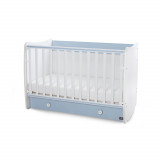 Patut balansoar transformabil Dream White Baby Blue 60 x 120 cm, Lorelli