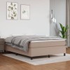 Pat box spring cu saltea, cappuccino, 140x190cm piele ecologica GartenMobel Dekor, vidaXL