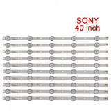 Barete led Sony 40 inch KLV-40R470A SVG400A81_REV3 LED TV , 10 barete x 5 leduri, Oem